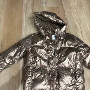 GAP Shimmering Bronze Kids Puffer Jacket